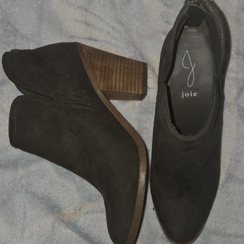 Joie Women's Kayden Suede Ankle Boots, Size 10 - Moss Green
